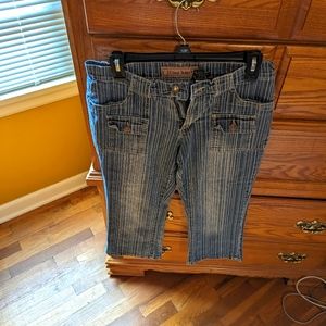 pinstripe Capri jeans size 8